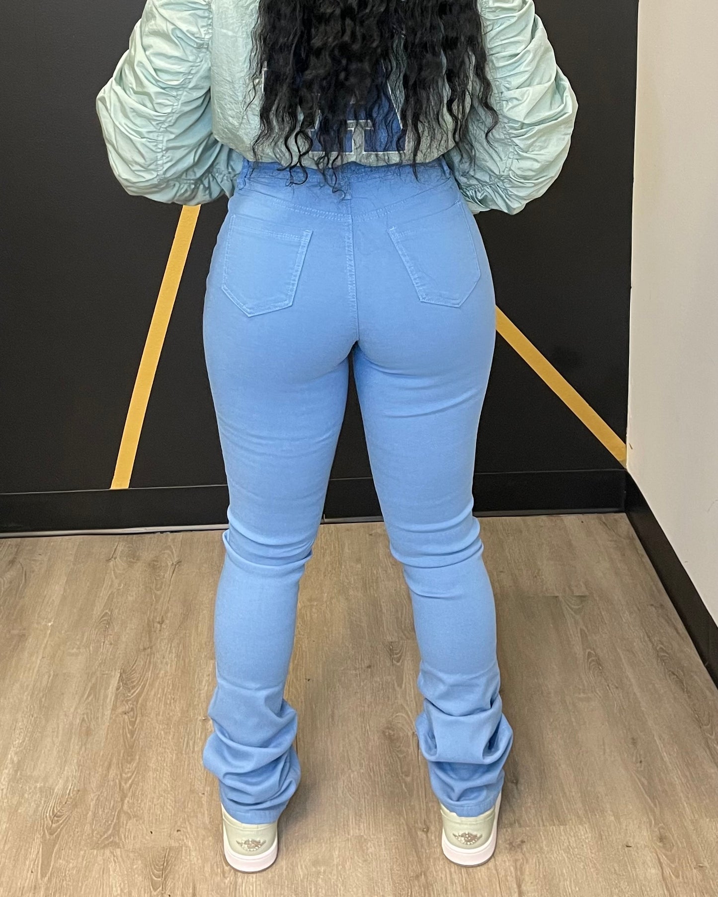 Stacked Pants - Denim Blue