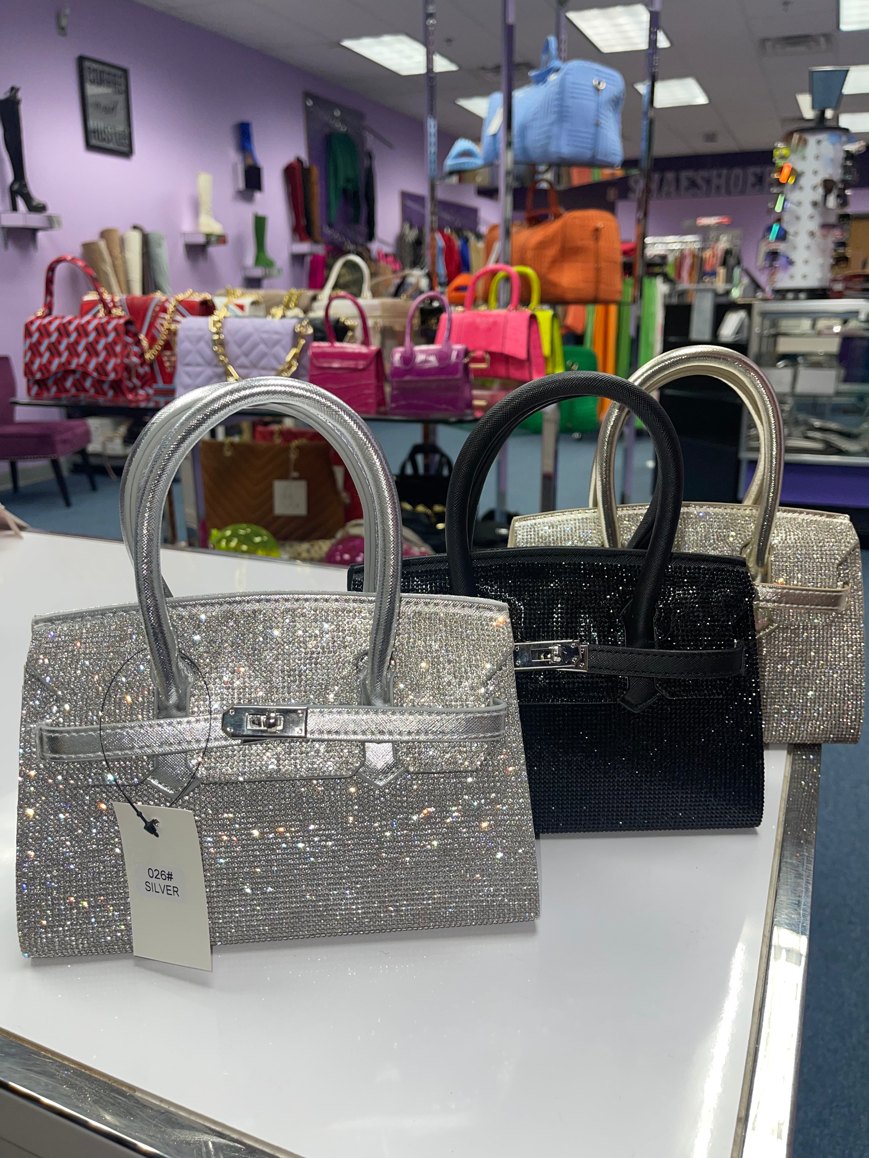 Rhinestone clutch purse ShaeShoeBox